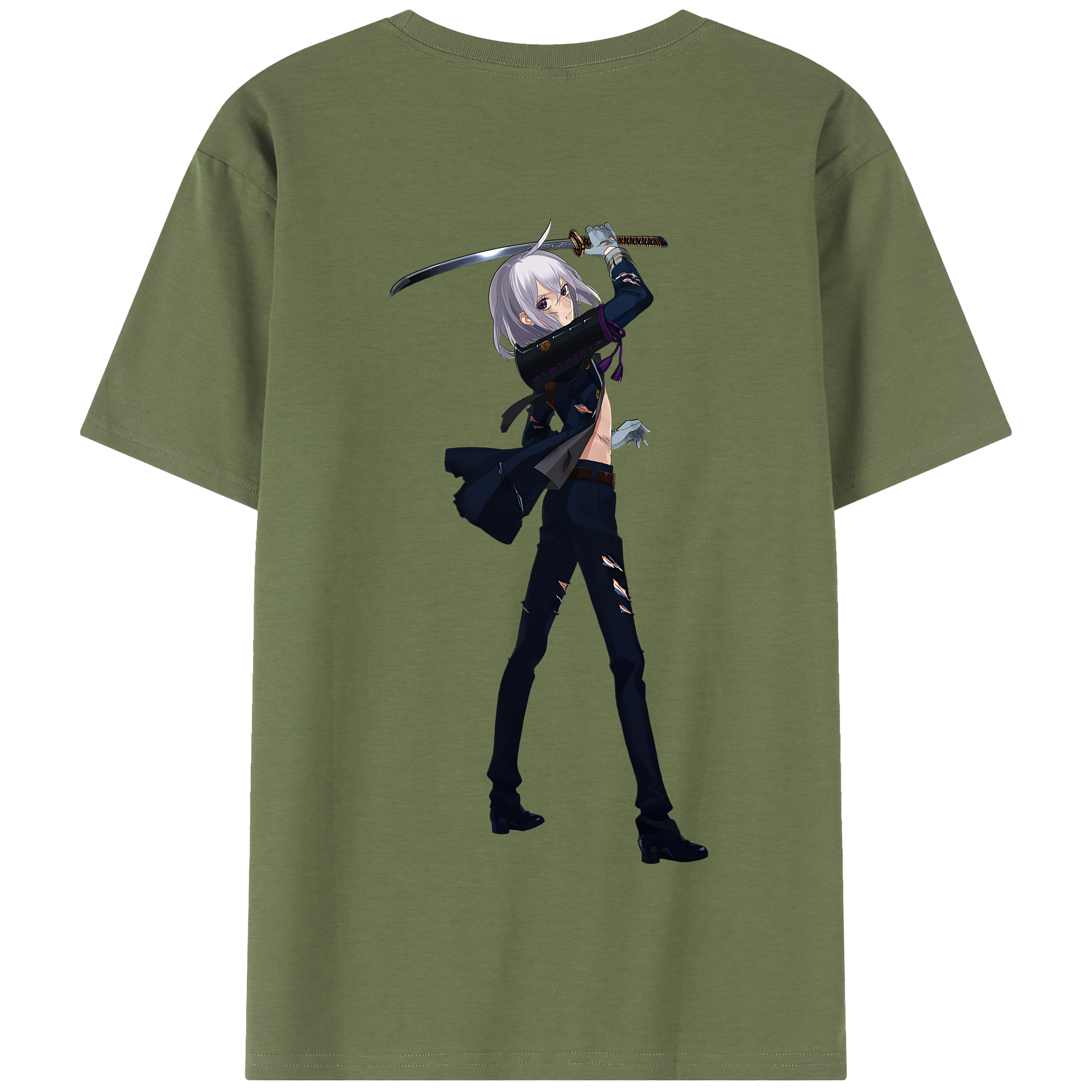 （画像用） 刀剣乱舞 Touken Ranbu 綿100％半袖Tシャツ（背面プリント）
